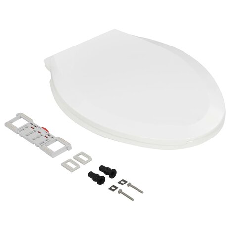 Toiletbril soft-close met quick-release ontwerp wit 3