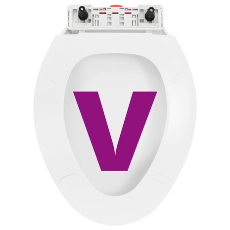 Toiletbril soft-close met quick-release ontwerp wit 8