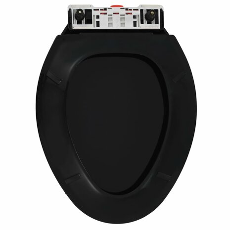 Toiletbril soft-close met quick-release ontwerp zwart 5