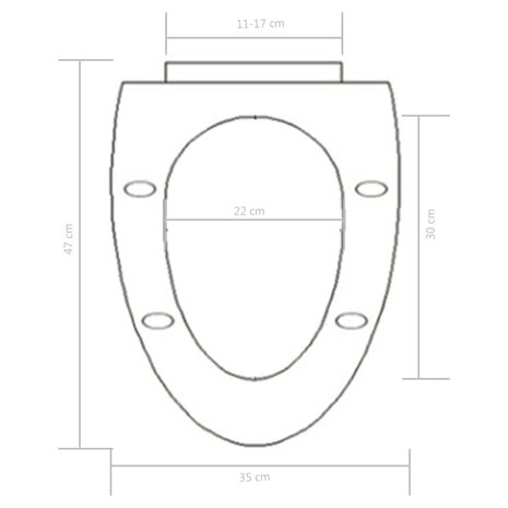 Toiletbril soft-close met quick-release ontwerp zwart 9