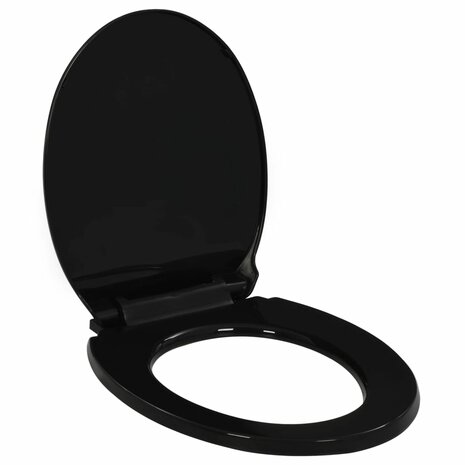 Toiletbril soft-close met quick-release ontwerp zwart 1