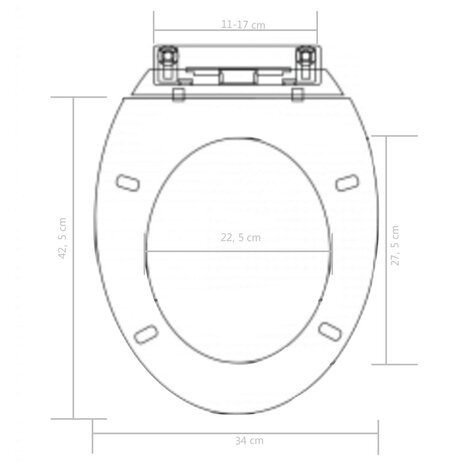 Toiletbril soft-close met quick-release ontwerp zwart 9