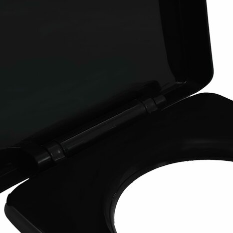 Toiletbril soft-close met quick-release ontwerp zwart 6