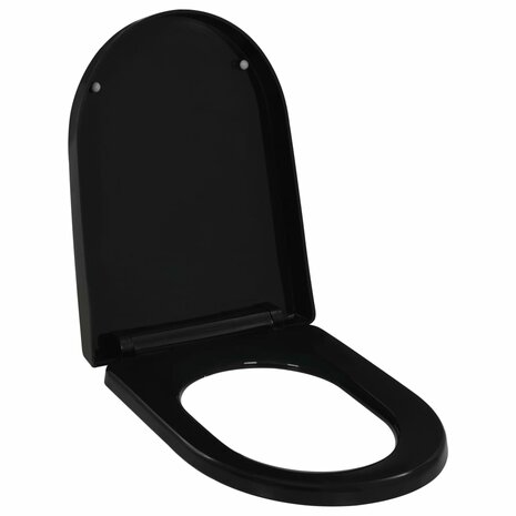 Toiletbril soft-close met quick-release ontwerp zwart 1