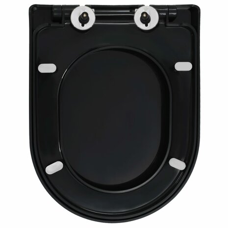 Toiletbril soft-close met quick-release ontwerp zwart 5
