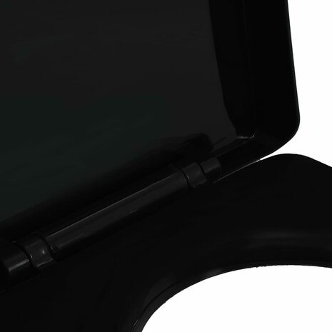 Toiletbril soft-close met quick-release ontwerp zwart 6