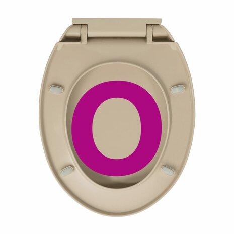 Toiletbril soft-close ovaal beige 9