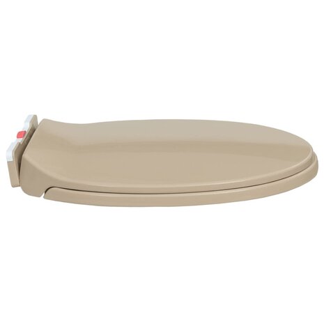 Toiletbril soft-close en quick-release ovaal beige 5