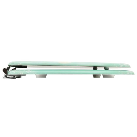 Toiletbril met deksel flamingo MDF 4