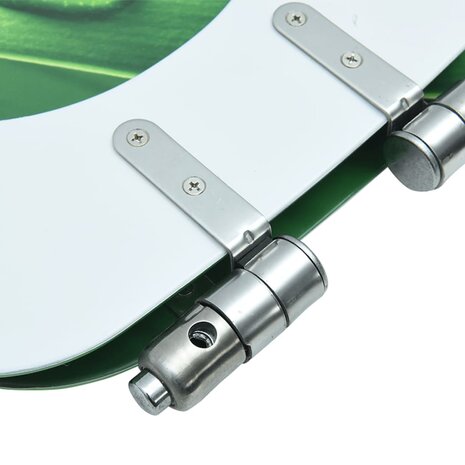 Toiletbril met soft-close deksel waterdruppel MDF groen 9