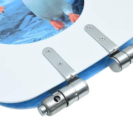 Toiletbril met soft-close deksel pinguïn MDF 9