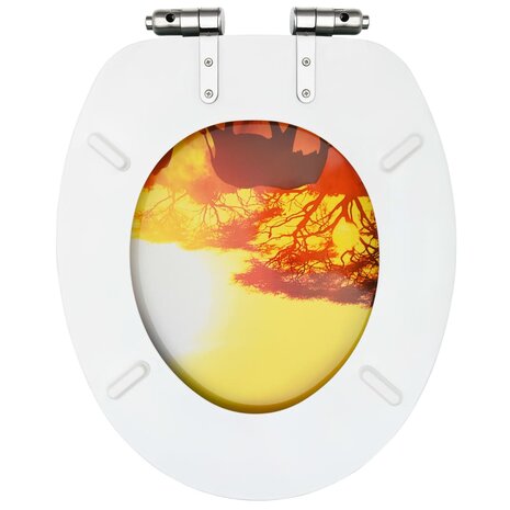 Toiletbril met soft-close deksel savanne MDF 6