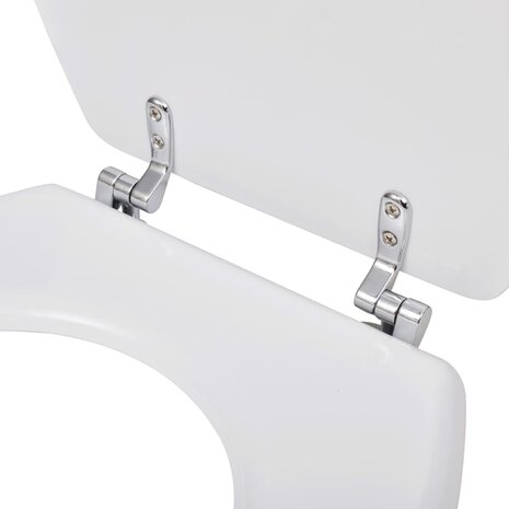 Toiletbrillen met deksels 2 st MDF wit 6