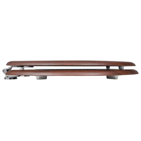 Toiletbrillen met deksels 2 st MDF bruin 4