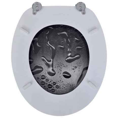 Toiletbrillen met deksels 2 st water MDF 6