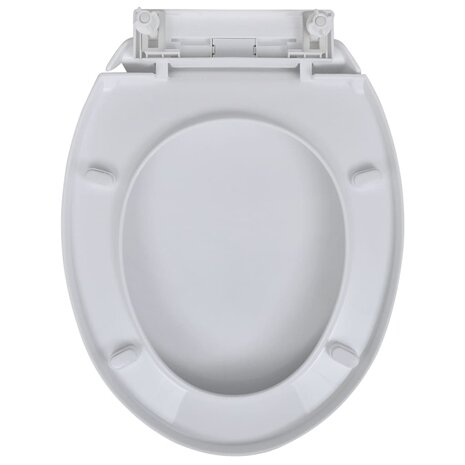 Toiletbrillen met soft-close deksels 2 st kunststof wit 4