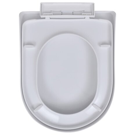 Toiletbrillen met soft-close deksels 2 st kunststof wit 4