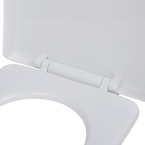 Toiletbrillen met soft-close deksels 2 st kunststof wit 5