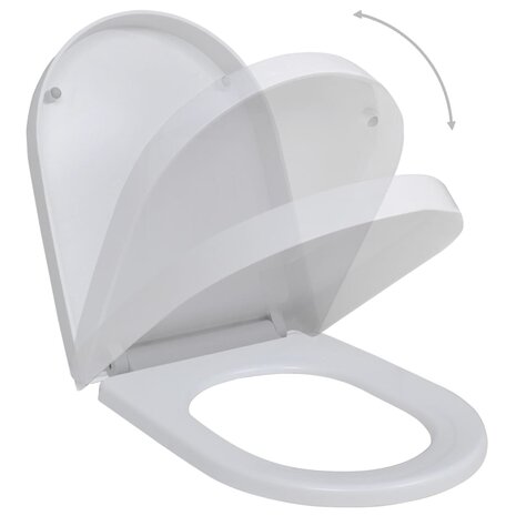 Toiletbrillen met soft-close deksels 2 st kunststof wit 2
