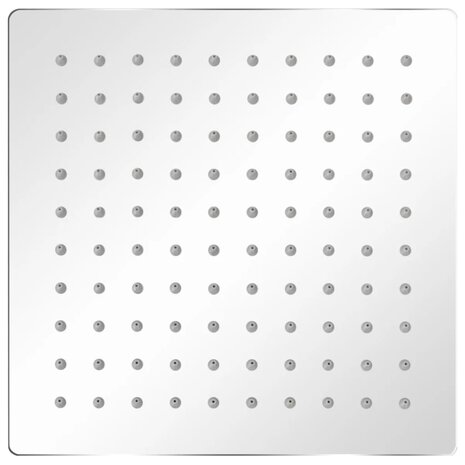 Regendouchekop roestvrij staal 20x20 cm vierkant 2