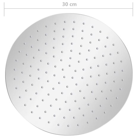 Regendouchekop rond 30 cm roestvrij staal 304 7