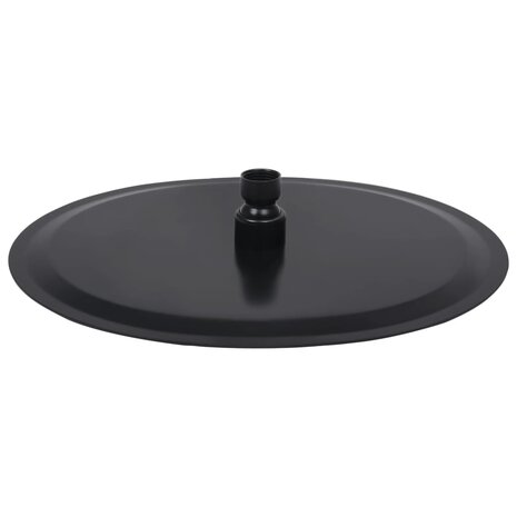 Regendouchekop rond 30 cm roestvrij staal zwart 4