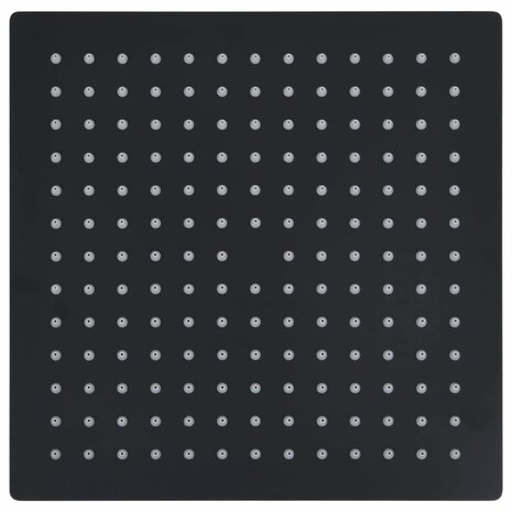 Regendouchekop vierkant 25x25 cm roestvrij staal zwart 2