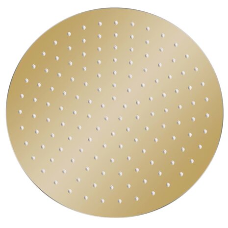 Regendouchekop rond 30 cm roestvrij staal goudkleurig 2