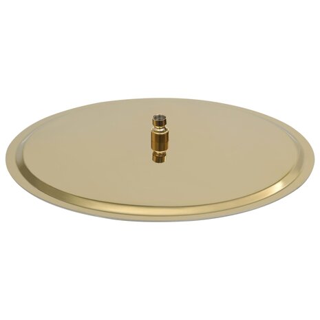Regendouchekop rond 50 cm roestvrij staal goudkleurig 3