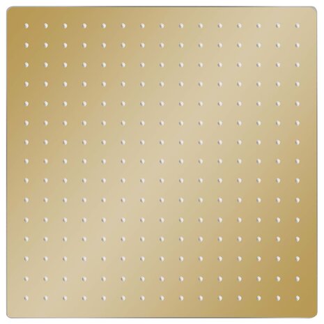 Regendouchekop vierkant 40x40 cm roestvrij staal goudkleurig 2