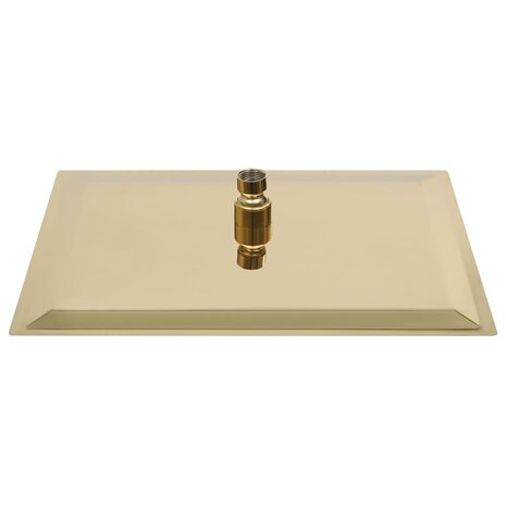 Regendouchekop vierkant 40x40 cm roestvrij staal goudkleurig 4