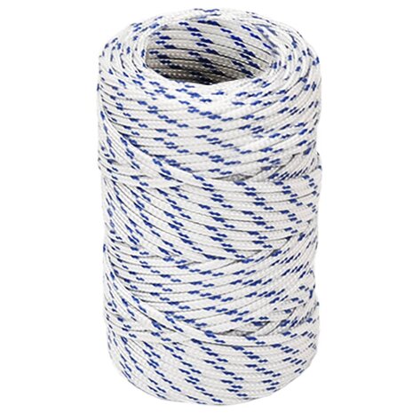 Boot touw 2 mm 50 m polypropyleen wit 2