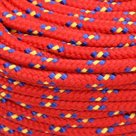 Boottouw 6 mm 50 m polypropyleen rood 4
