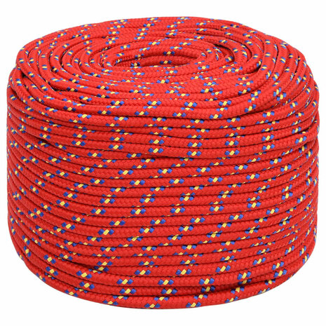 Boottouw 8 mm 25 m polypropyleen rood 2