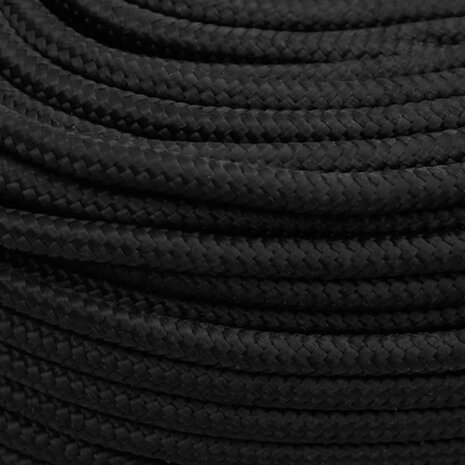 Boottouw 6 mm 50 m polypropeen zwart 4