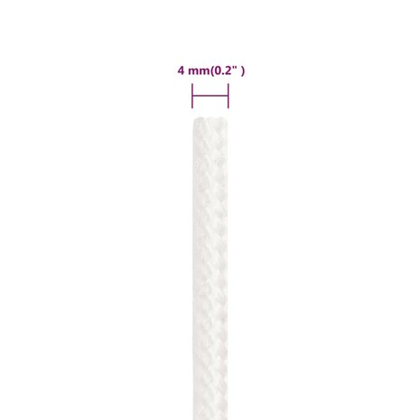 Boottouw 4 mm 25 m polypropyleen volwit 6