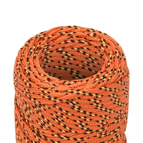Boottouw 2 mm 50 m polypropyleen oranje 4