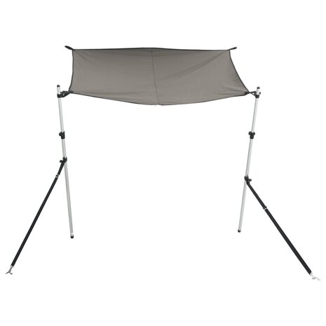 Schaduwdoek T-top 170x208x(115-183) cm antracietkleurig 3