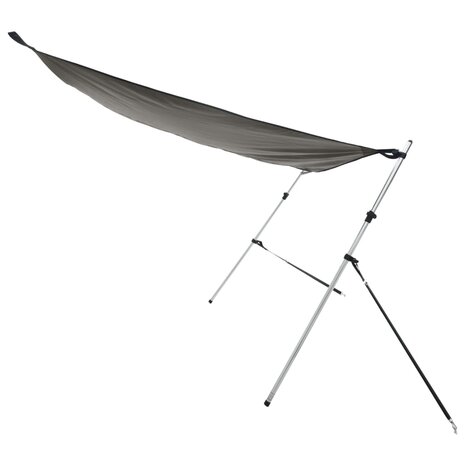 Schaduwdoek T-top 170x208x(115-183) cm antracietkleurig 4