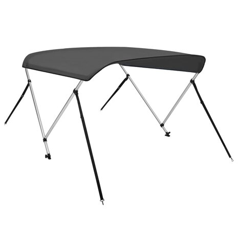 Biminitop 2-boogs 180x130x110 cm antracietkleurig 3