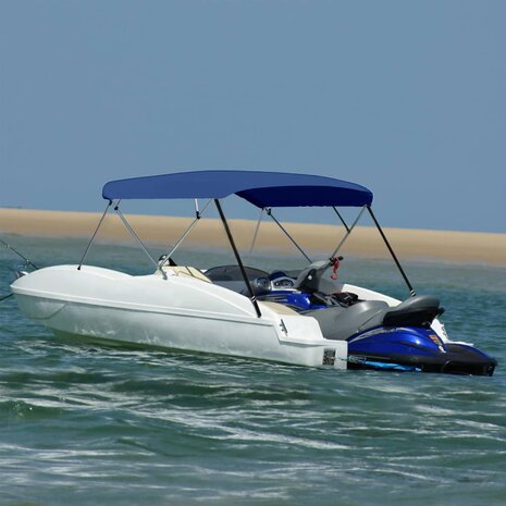 Biminitop 4-boogs 243x(230-244)x137 cm marineblauw  1