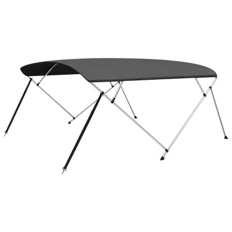 Biminitop 4-boogs 243x(230-244)x137 cm antracietkleurig 2