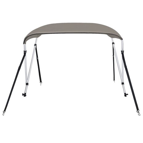 Biminitop 2 bogen 150x120x110 cm grijs 3
