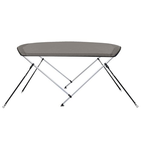 Biminitop 2 bogen 150x120x110 cm grijs 5