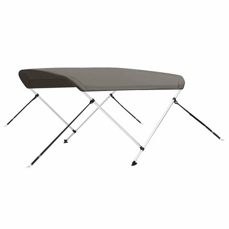 Biminitop 2 bogen 150x120x110 cm grijs 6