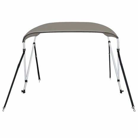 Biminitop 2 bogen 180x130x110 cm grijs 3