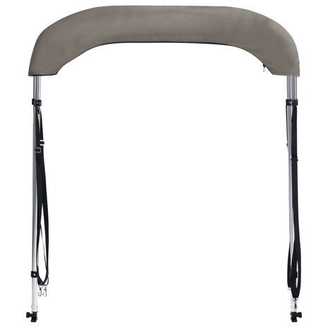 Biminitop 2 bogen 180x130x110 cm grijs 4