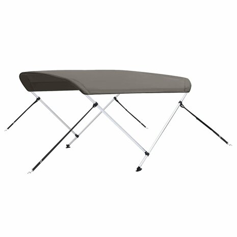 Biminitop 2 bogen 180x130x110 cm grijs 6