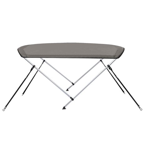 Biminitop 2 bogen 180x150x110 cm grijs 5