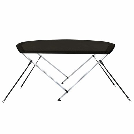 Biminitop 2 bogen 150x120x110 cm zwart 5